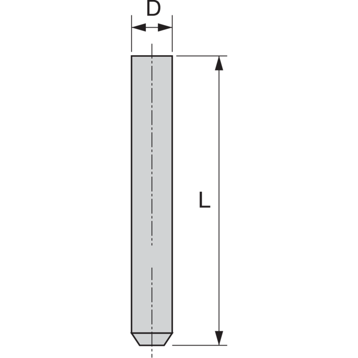 Pr&uuml;fstift &auml;hnl. DIN2269 Gen.1  4,67mm - 2